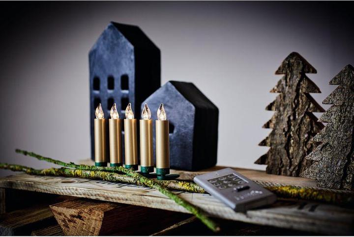 Image du produit Krinner Bougie de Noël à LED pour arbre de Noël - Ensemble de démarrage Superlight (12 x)