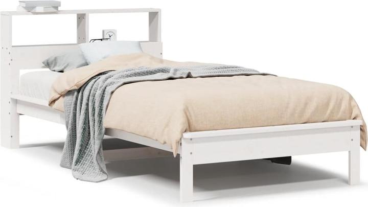 Produktbild VidaXL Bett mit Regal ohne Matratze Kiefer (90 x 190 cm)