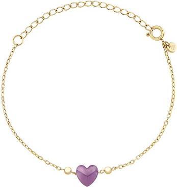 Image du produit Breil Charmant bracelet plaqué or avec coeur en améthyste Candy Tj3601 (18 cm, Or)