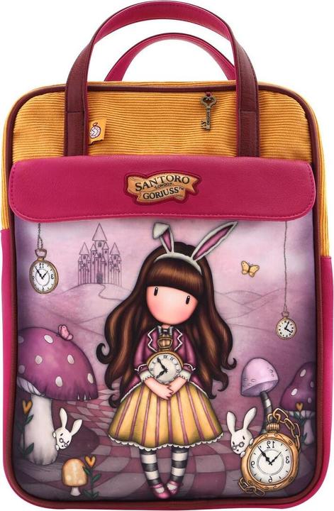 Actual product image Gorjuss Backpack Just one second salmon colour (27 x 10 x 37 cm)