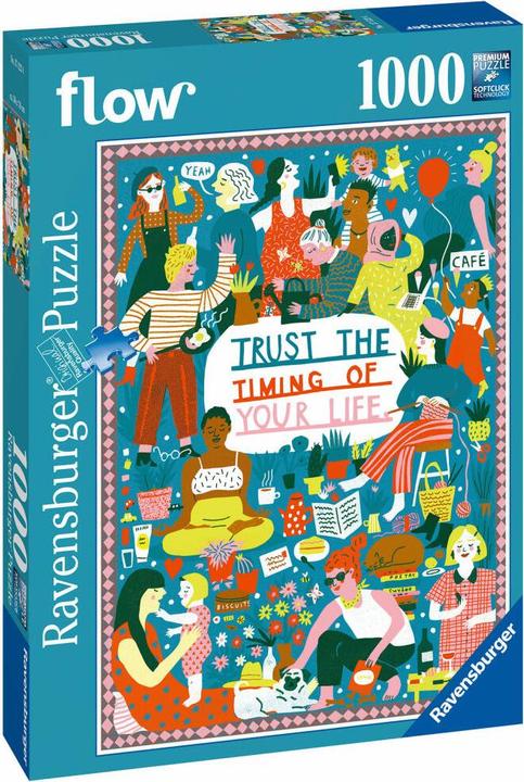 Actual product image Ravensburger Puzzle - Trust the Timing of your Life - 1000 pieces (1000 pieces)