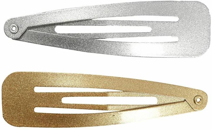 Produktbild Creativ Company Haarclip Gold/Silber 6.6 x 1.7 cm, 4 Stück (4 Stk.)