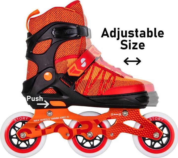 Produktbild Story Urban verstellbare Inlineskates orange 39-42 (1100005047911) (39)