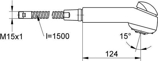 Immagine prodotto Grohe EICHELBERG doccetta a doppio getto 440837 44083726 per miscelatori lavello Vento ND cromo per V...