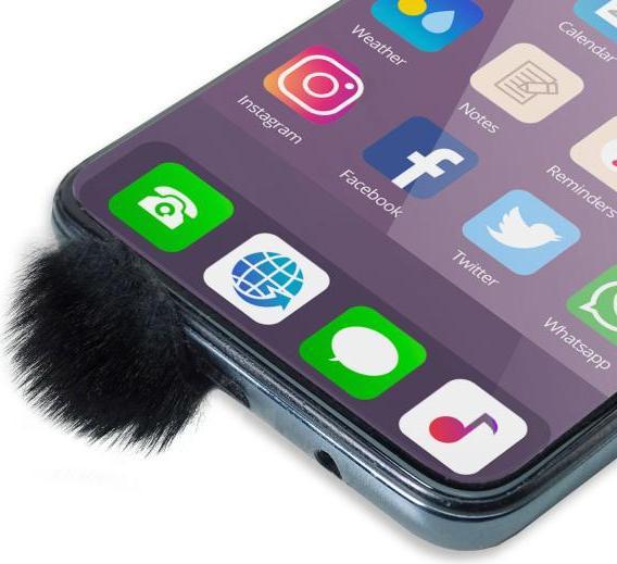 Produktbild keepdrum WS06 Windschutz für Smartphone 10x (Fell)