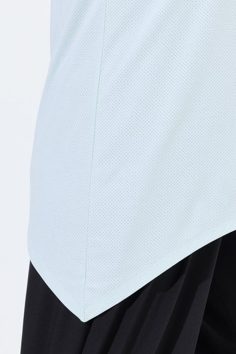 Actual product image Ulla Popken Quick Drying Pointed Hem Stretch Fit Tee (62)