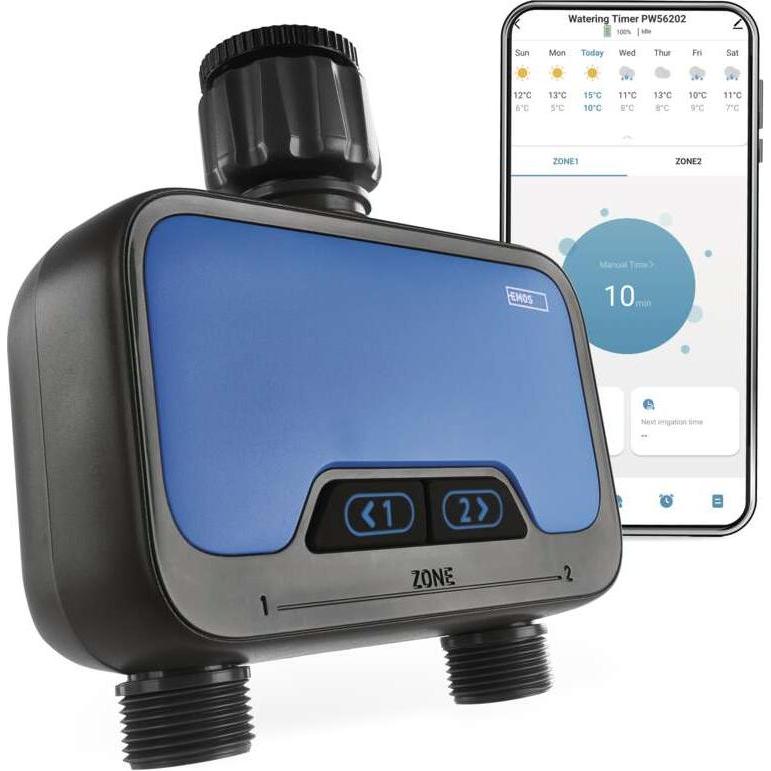 Emos, Sistema di irrigazione, GOSMART WATERING TIMER PW56202 (Timer acqua)