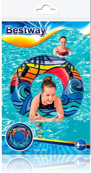 Immagine prodotto Bestway 36350 / 23 Giocattolo gonfiabile per piscina e spiaggia Tubo galleggiante con motivo multicolore