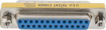Actual product image Valueline Serial Adapter D-SUB 25-Pin Male - D-SUB 25-Pin Female Metal (0.05 m)