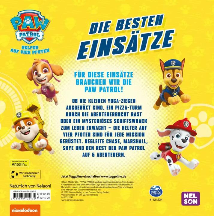 Produktbild Paw Patrol - Die besten Einsätze (Deutsch, 2023)