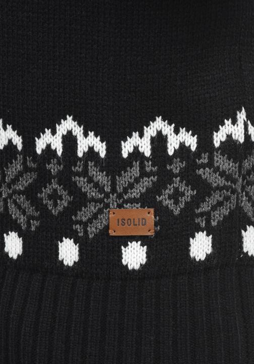 Actual product image Solid Norwig Men's Jumper Chunky Knit Pullover With Crew Neck (M)