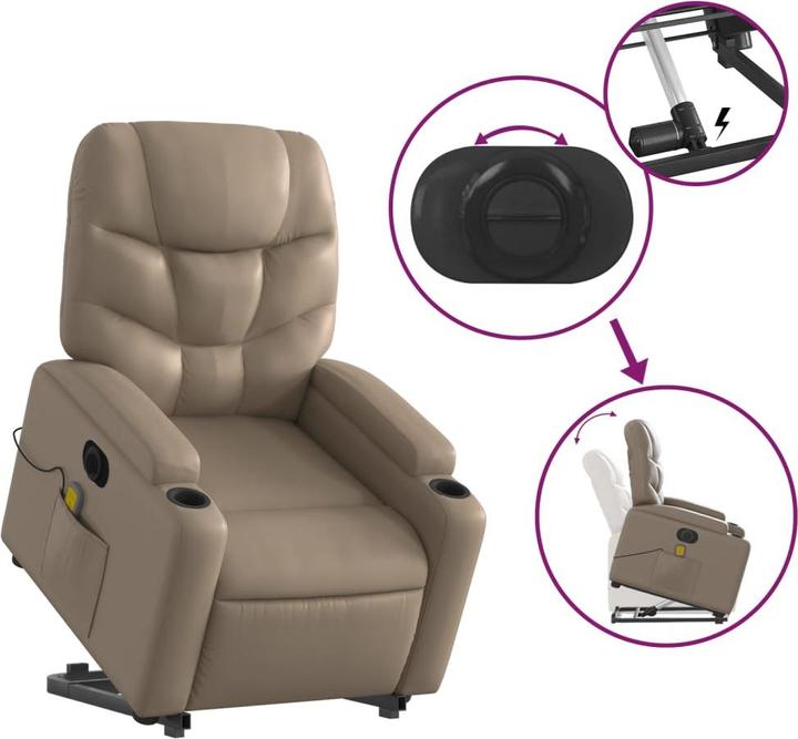 Produktbild vidaXL Massagesessel mit Aufstehhilfe