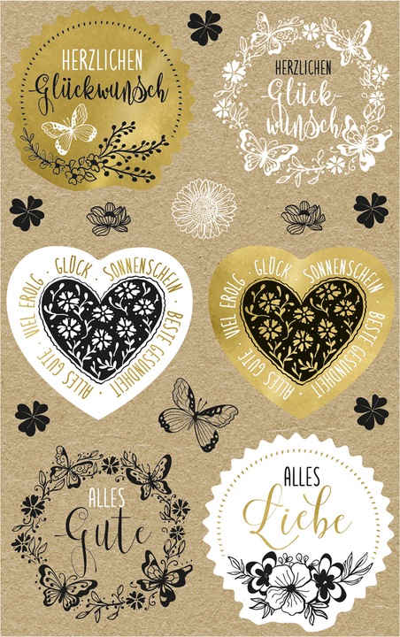 Actual product image Avery Deko Sticker 'Glückwunsch'