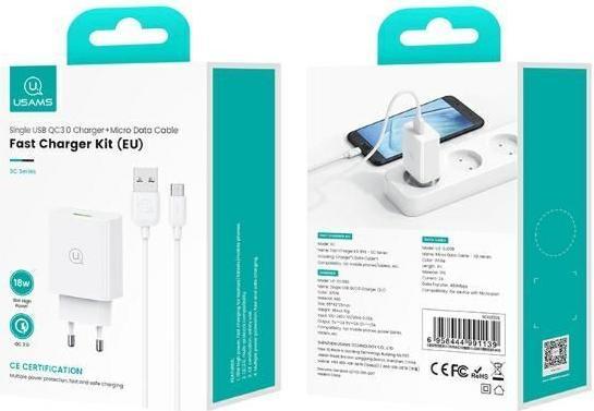 Image du produit Usams Étui combiné Slim Series (18 W, 1 portion)