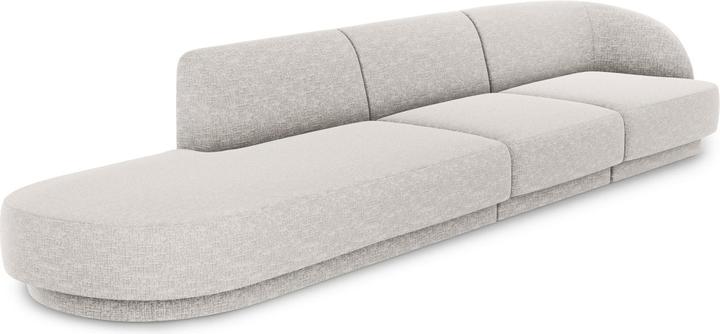 Actual product image Micadoni Left Sofa, "Miley", 4 Seats, 323x90x70Made in Europe (Modular sofa, 4-seater)