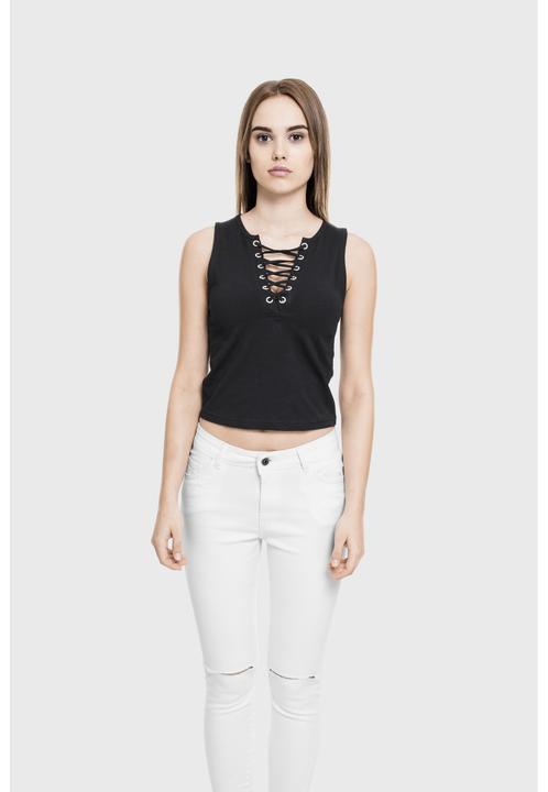 Produktbild Urban Classics Ladies Lace Up Cropped Top (M)