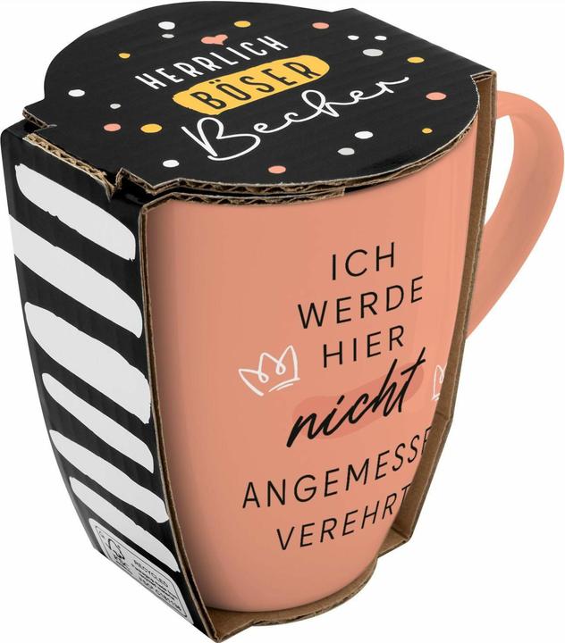 Produktbild Sheepworld Tasse mit Motivdruck 'Ich werde hier nicht angemessen verehrt!', mit Banderole (35 ml, 1x)