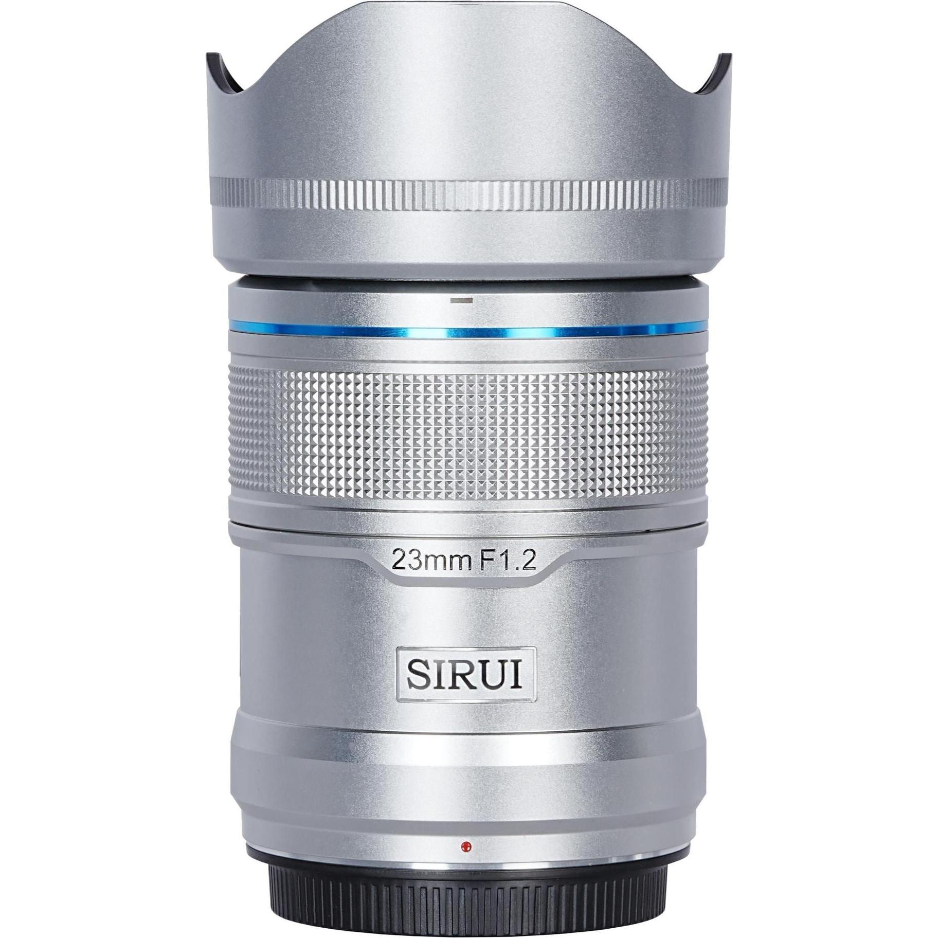Sirui Sniper 23mm F1.2 APSC Auto-Focus Lens (Fuji-X Mount, Silver) (Fujifilm X, APS-C / DX), Objektiv, Silber