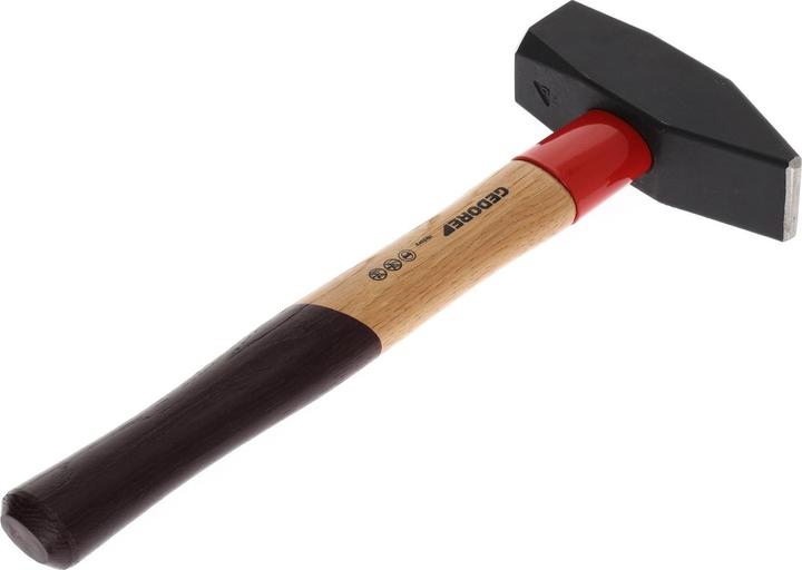 Actual product image Gedore 600 H-2000 Metalworker's hammer ROTBAND-PLUS with hickory handle, 2 kg (2491 g)
