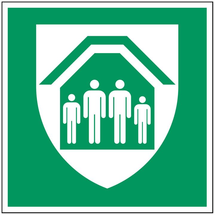 Image du produit Brady Plaque de sécurité ISO - Abri