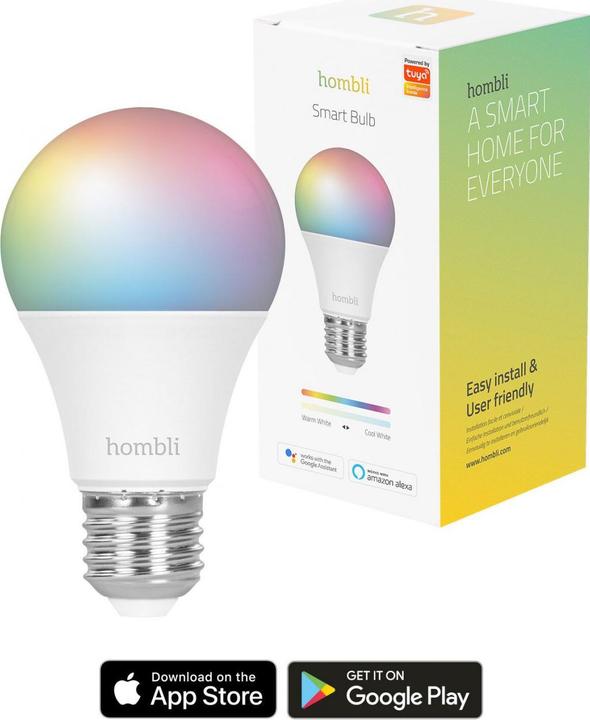 Image du produit Hombli Ampoule intelligente (2x) (E27, 9 W, 800 lm, 2 x, F)