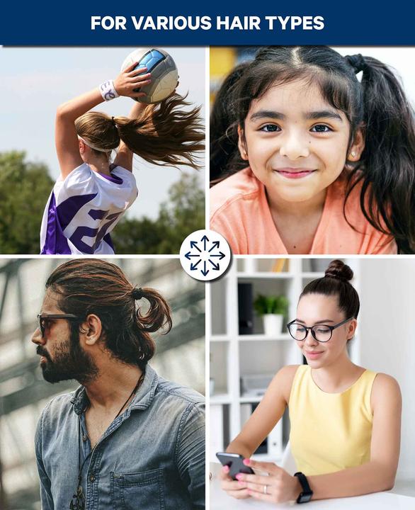 Image du produit Noya Haargummis, schwarz, 9 Stk. (Élastiques à cheveux)