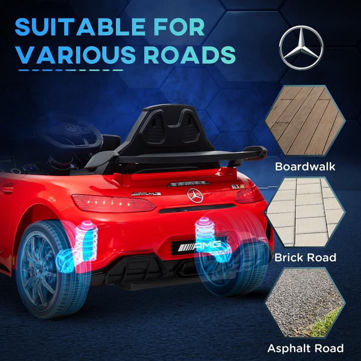 Produktbild Aiyaplay Kinder Elektroauto Kunststoff, Metall Rot (12 V)