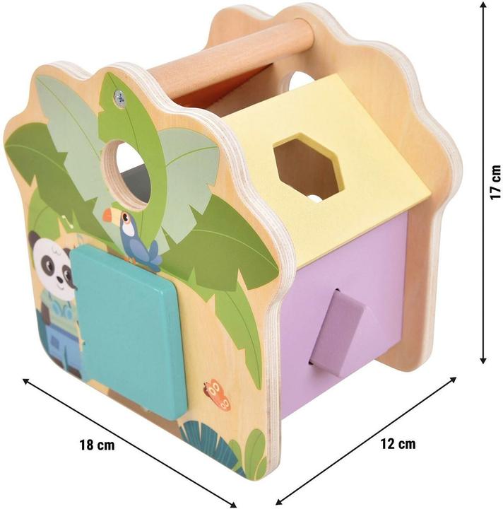 Actual product image small foot Shape-Fitting Cube House "Jungle Friends"