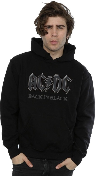 Immagine prodotto AC/DC Back In Black Felpa con Cappuccio Uomo (XL)