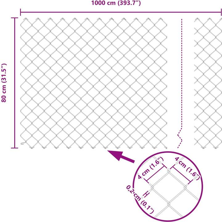 Produktbild vidaXL Outdoor-Zaun
