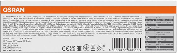 Productafbeelding Osram LED BASE PAR16 50 niet-dim 36° 4,3W/840 GU10 Box M5 (GU10, 4.30 W, 350 lm, 5 x, G)