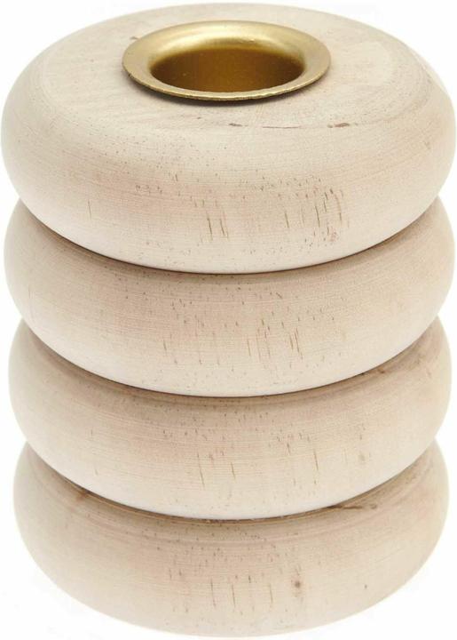 Image du produit Rico Design Porte-bougies "Anneaux", pour bougies tige Ø 2,4 cm (7 x 7 x 8 cm)