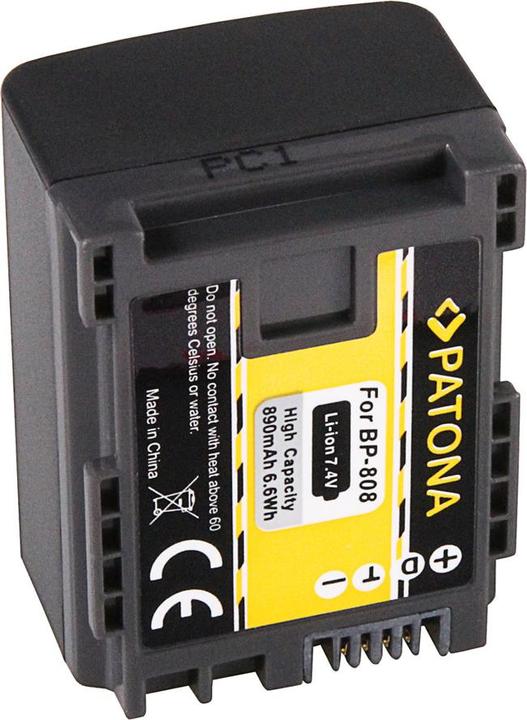 Produktbild Patona Akku f. Canon BP819 BP827 BP808 BP809 HF100 HG-20 wireless (Kamera Akku)