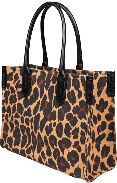 Immagine prodotto Balmain b-army 36 canvas tote bag with leopard print