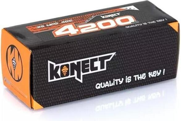 Immagine prodotto Konect Batteria RC LiPo 4200 mAh 7,4 V 40C a stick (7.40 V, 4200 mAh)