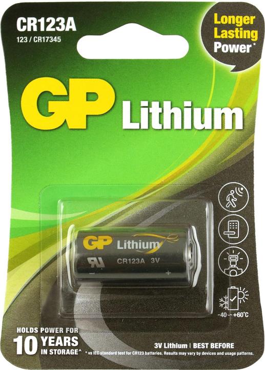Produktbild GP Batteries Batteries (1 Stk., CR123A, 1400 mAh)