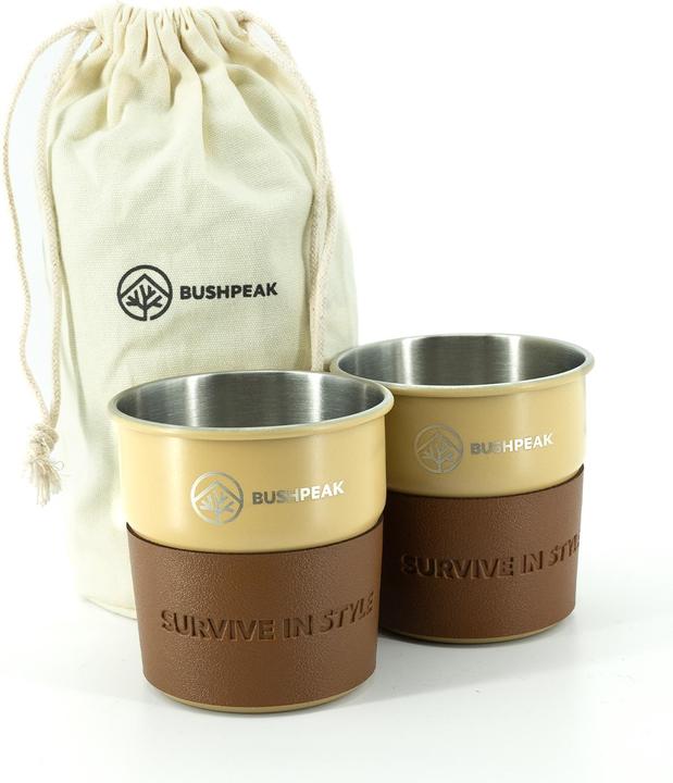 Produktbild Bushpeak Chromstahlbecher 2er-Set