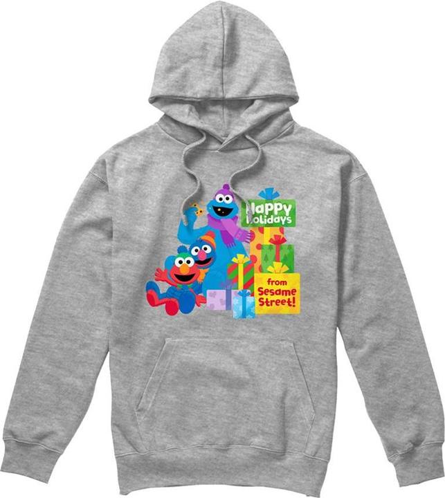 Produktbild Sesame Street Happy Holidays Kapuzenpullover meliert (M)