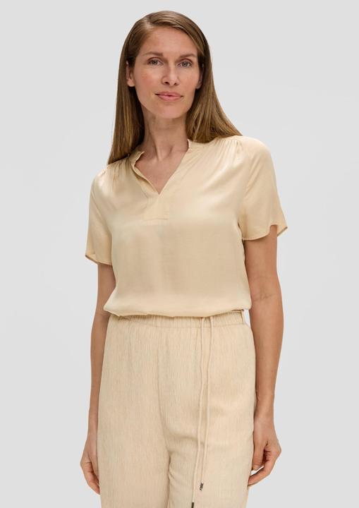 Produktbild S.Oliver Bluse Viskose-Bluse mit Tunika-Ausschnitt (40)