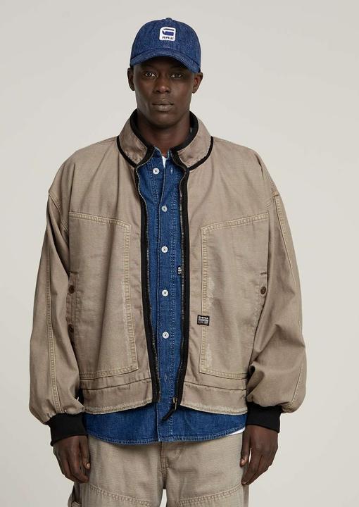 Actual product image G-Star Oversized Denim Bomber with Comfortable Fit and Original Look (M)