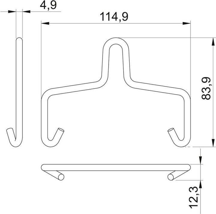 Actual product image OBO Bettermann AHB 100 D5 FT suspension bracket for AZK 100 and LTS 100 pc F 6066510