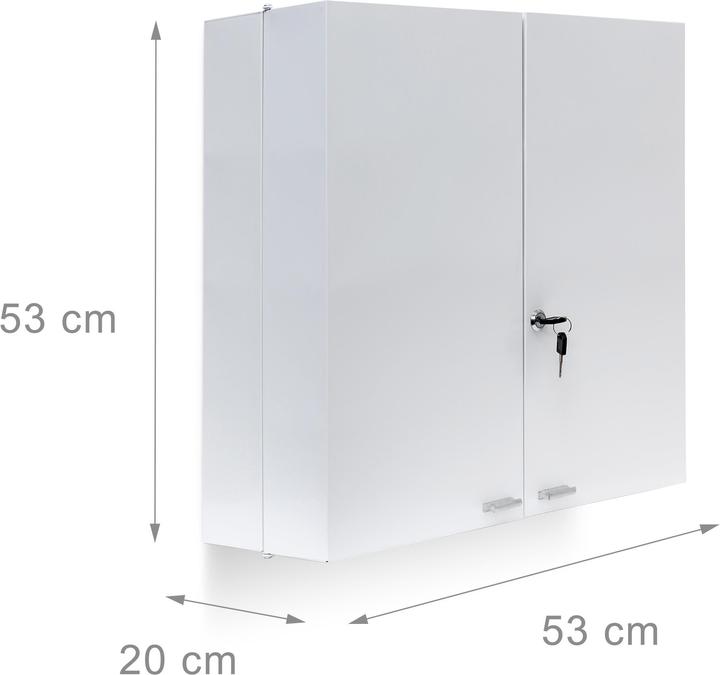 Produktbild Relaxdays Medikamentenschrank (53 x 20 x 53 cm)