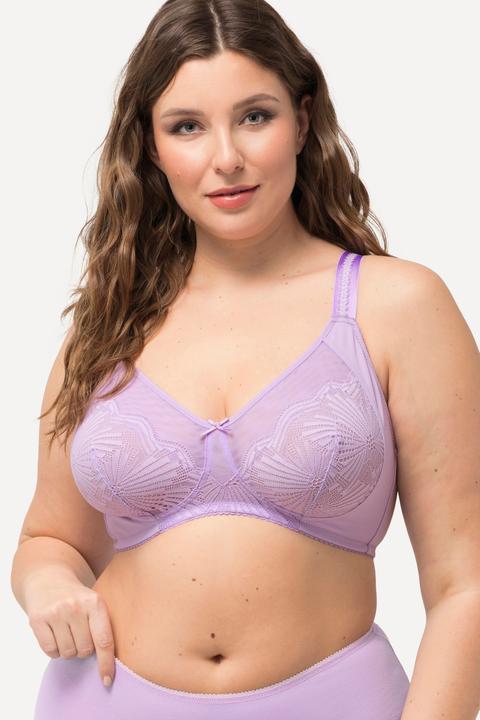 Actual product image Ulla Popken Sheer Mesh Bralette (85 C)