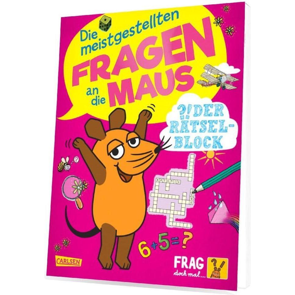 Thumbnail - Frag doch mal... die Maus: Die meistgestellten Fragen an die Maus - Der Rätselblock, Kinderbücher von Linda Hartwig, Chr...