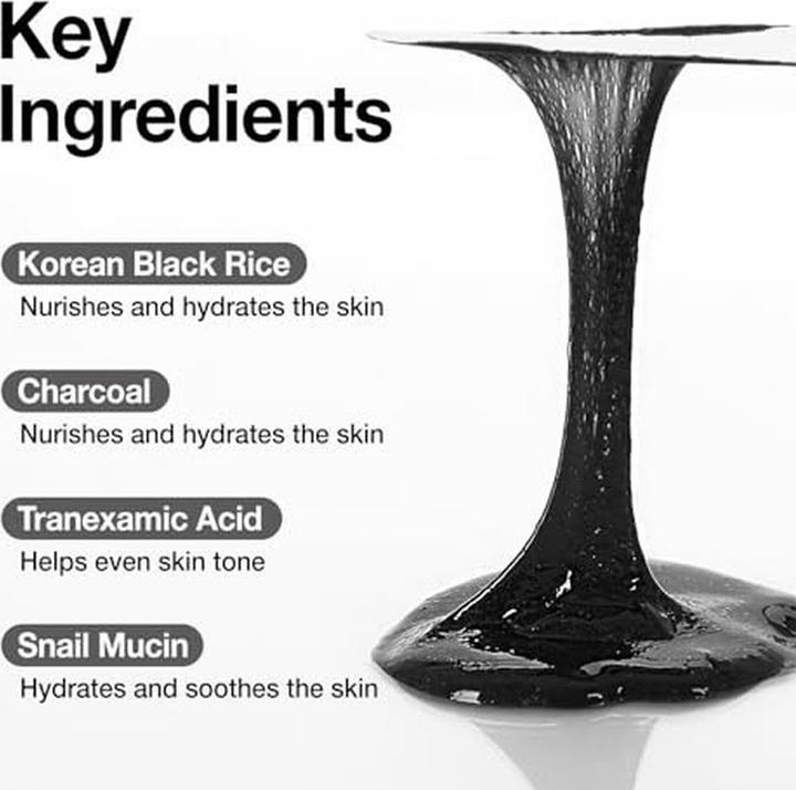 Immagine prodotto Coxir Txa Mucin Pore Mask Cleanser with Tranexamic Acid, Charcoal, and Black Rice (120 ml)