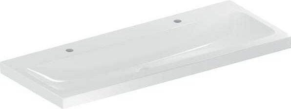 Produktbild Geberit iCon Light Waschtisch, 120 cm x 48 cm, mit 2 Hahnlöcher, ohne Überlauf,501837 (480 mm, 1200 mm)