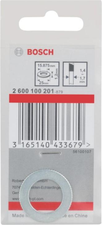 Produktbild Bosch Professional Zubehör Reduzierring für PRO Kreissägeblatt, 25 x 1,2 x 15,875 mm
