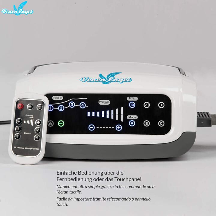 Actual product image Venen Engel 4 Premium massage device with leg cuffs