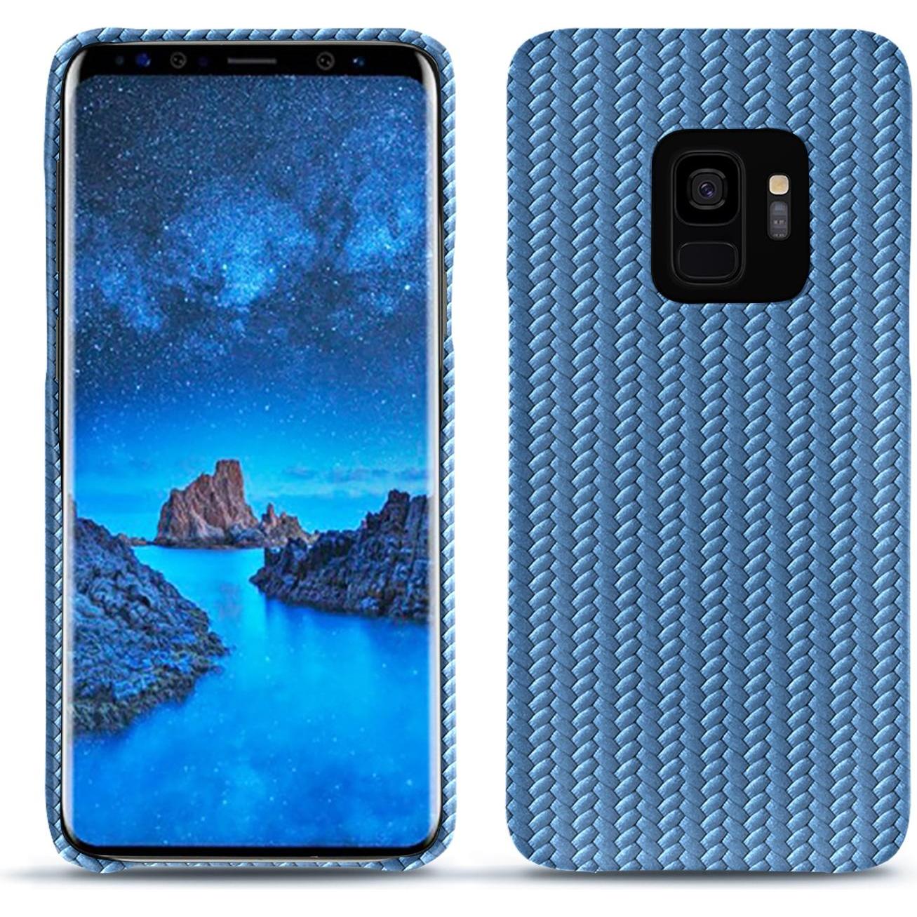 Noreve Lederschutzhülle (Samsung Galaxy S9), Smartphone Hülle, Blau
