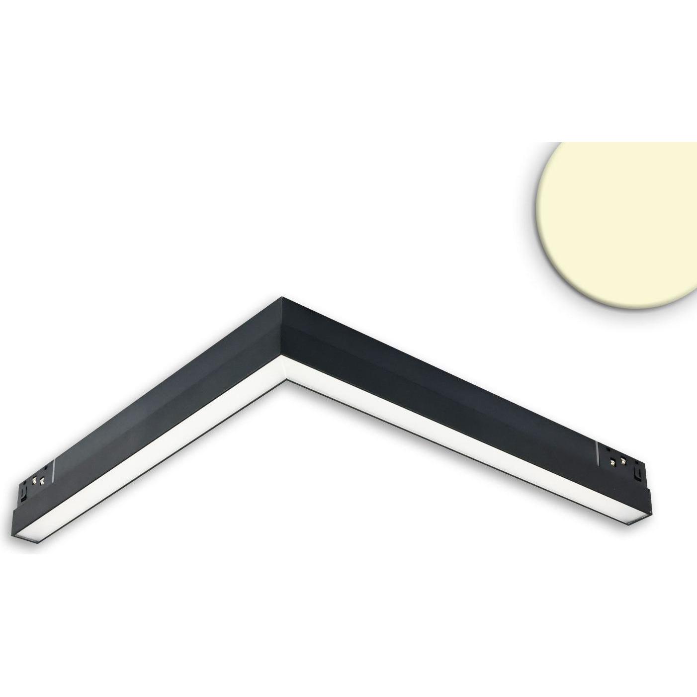 Isoled, Zubehör Beleuchtung, Track48 Eckleuchte 90° horizontal schwarz, 20W, 48V DC, 3000K, CRI90